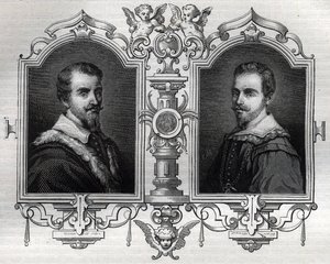 Portretter av Horace (Orazio 1531-1553) og Octave Farnese Octave (Ottavio) av French School