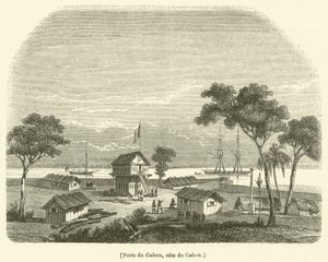 Post of Gabon, Gabons kyst (gravering) av French School