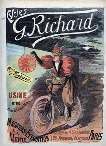 Plakatannonsering «George Richard Cycles» Paris 1895 French School av French School