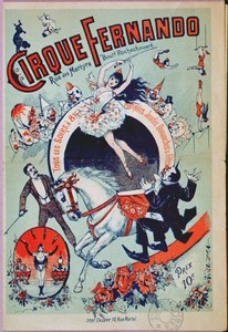 Plakat som reklamerer for Fernando Circus, Paris