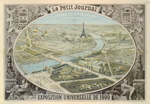 Plakat utgitt av Le Petit Journal for å annonsere for Exposition Universelle i Paris, 1900