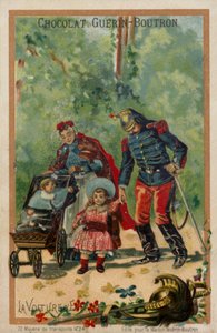 Barnevogn (chromolitho) av French School