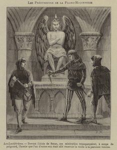 Forløpere for frimureriet: Luciferianerne (gravering) av French School