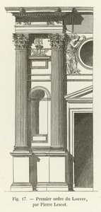 Første orden av Louvre, av Pierre Lescot av French School
