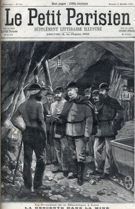 President of the French Republic Felix Faure visited the Lens mines in December 1898. Cover of the newspaper “” Le petit Parisien””. av French School