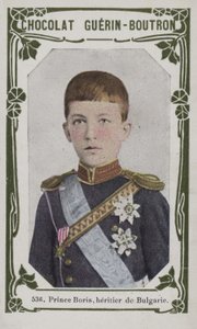 Prins Boris, arving til Bulgaria (farget bilde) av French School