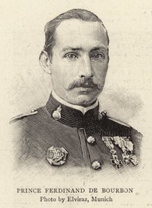 Prins Ferdinand de Bourbon (gravering) av French School