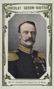Prins Frederic II, storhertug av Baden (farget bilde) av French School