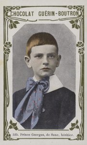Prins Georges, de Saxe, arving (farget bilde) av French School