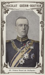 Prins Henrik av Holland (farget bilde) av French School