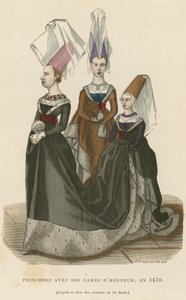 Prinsesse med hennes æresdamer, 1470 av French School