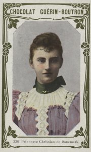 Prinsesse Christian av Danmark (farget bilde) av French School