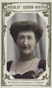 Prinsesse Clementine av Belgia (farget bilde) av French School