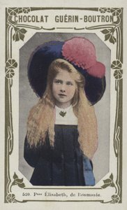 Prinsesse Elisabeth av Romania (farget bilde) av French School
