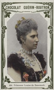 Prinsesse Louise av Danmark (farget bilde) av French School