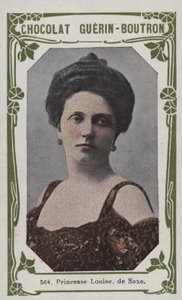 Prinsesse Louise, av Sachsen (farget bilde) av French School
