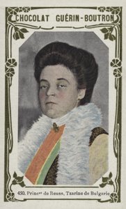 Prinsesse av Reuss, Tzarina av Bulgaria (farget bilde) av French School