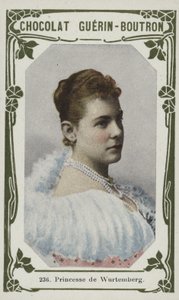 Prinsesse av Württemberg (farget bilde) av French School