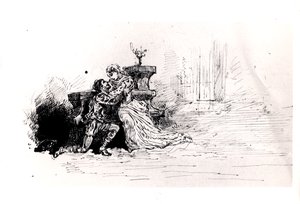Produksjonshefte for Ruy Blas (1838) av Victor Hugo (1802-85), 1880 (penn og blekk på papir) av French School