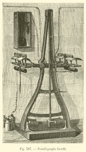 Puntelegraphe Caselli (gravering) av French School