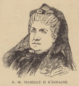 Dronning Isabella II av Spania av French School