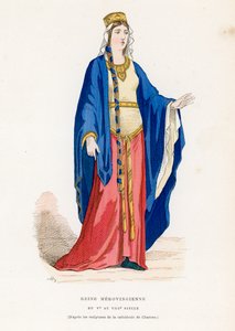 Dronning, fra det 5. til 8. århundre av French School