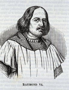 Raymond VI i "The Mosaic of the South", Toulouse av French School