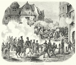 Opprør i Frankfurt, Tyskland, september 1848 av French School