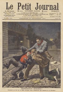 Hensynsløse apacher! (farge litho) av French School