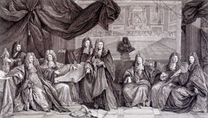 Gjenoppretting av Louis XIV, ca. 1689. av French School