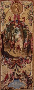 Regence Gobelins billedvev med historien om Don Quixote, 1717-18 av French School