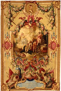 Regence Gobelins billedvev med historien om Don Quixote, 1717-18 av French School