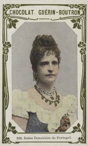 Reine Douairiere de Portugal (farget bilde) av French School