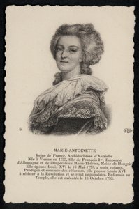 Reine Marie-Antoinette (lito) av French School