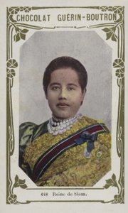 Reine de Siam (farget bilde) av French School