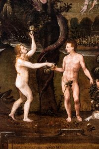 Religiøs allegori over temaet De hellige uskyldige, detalj av French School