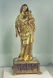 Relikvieskrin av jomfruen av Jeanne dEvreux, c, 1324-29 (gull og sølv) (for detaljer se 110882) av French School