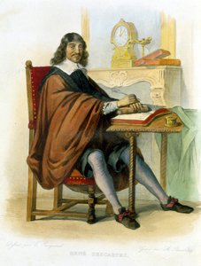René Descartes skriver - i Ed. Mennechet, "" Le Plutarque francais "" av French School