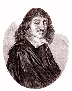 Rene Descartes , fransk fysiker, matematiker, filosof. 1865 (gravering) av French School