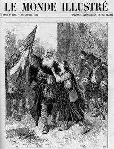 Representation of the drama in five acts “” Les Jacobites” by Francois Coppee (1842-1908) at the theatre de l