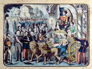 Republikansk allegori som feirer den franske grunnloven av 1876 av French School