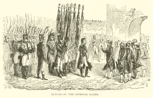 Rückkehr der kaiserlichen Garde (Gravur)