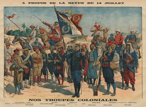 Gjennomgang av 14. juli, Our Colonial Troops, illustrasjon fra 