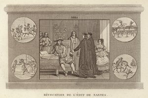 Opphevelse av Nantes-ediktet av French School