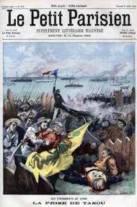 Revolt des Boxers (1898-1900): De allierte fanger Takou i Kina - i «Le Petit Parisien» av French School