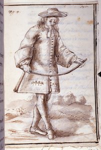 Rabdomancy - rabdomancy - sourcellerie - i "" Okkult fysikk, eller behandling av spådomsstaven og dens nytte for oppdagelsen av kilder til miner, cacher, tyver og flyktende mordere, etc"" - av Pierre Le Lorrain (Abbe de Vallemo) av French School