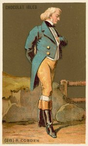 Richard Cobden , engelsk politiker (chromolitho) av French School