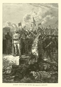 Richard Coeur de Lion får saracenerne halshugget av French School