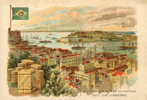 Rio de Janeiro, Brasil (chromolitho) av French School