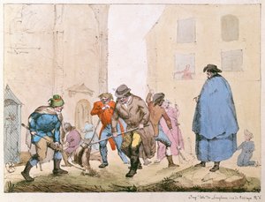 Veisveipere i Paris, ca. 1820 av French School